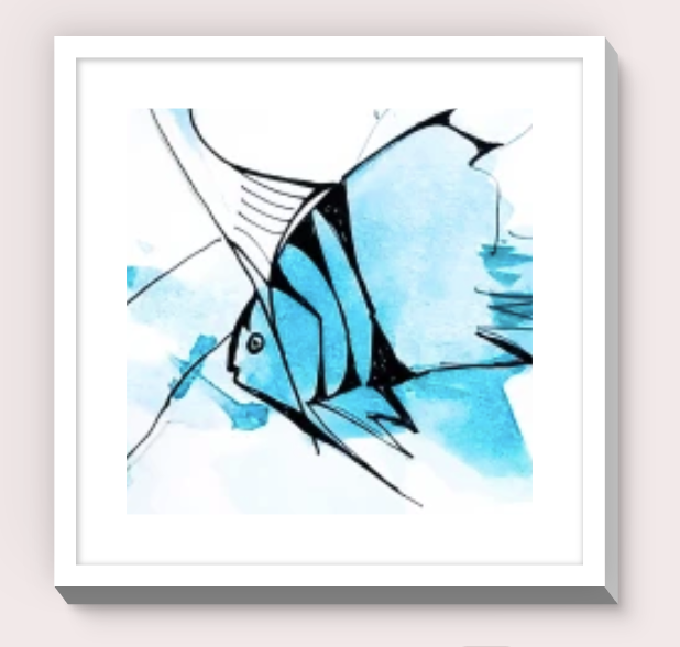 Angelfish Framed Print