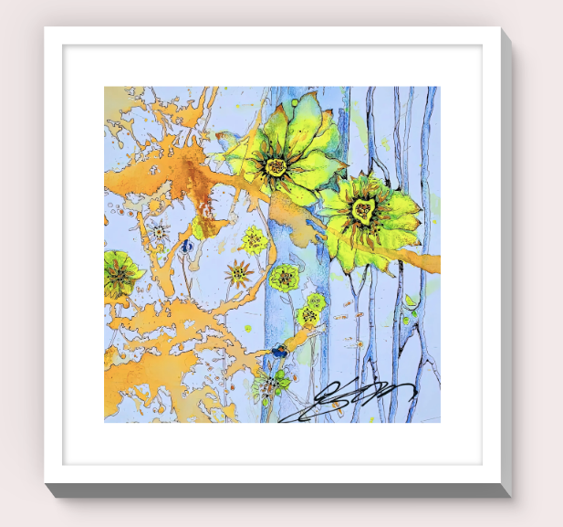 Lemon Flower Print