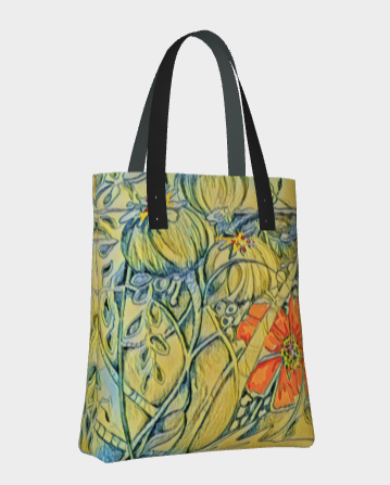 Poppy Lined Totebag