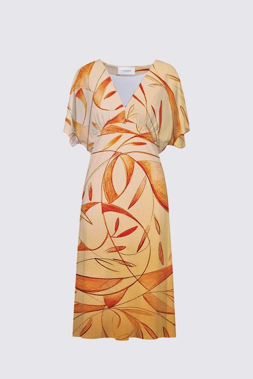Tangerine Retro Dress