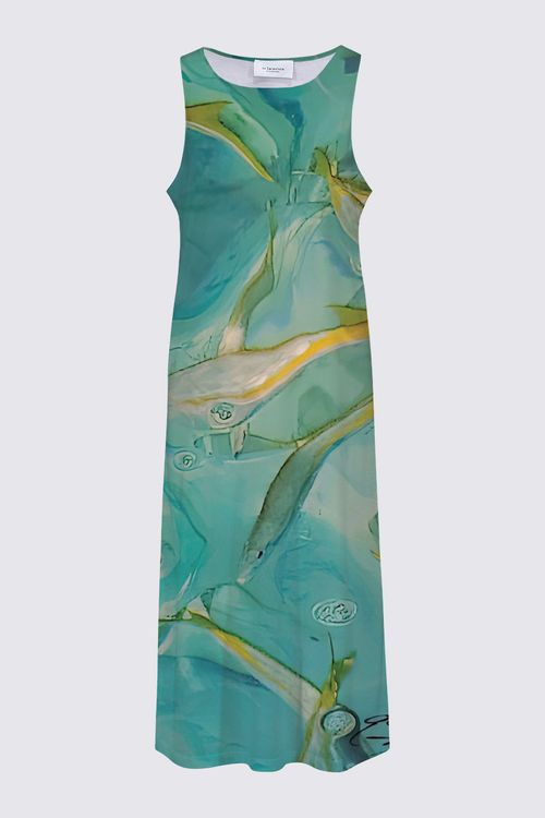 Yellow Tail Maxi Dress