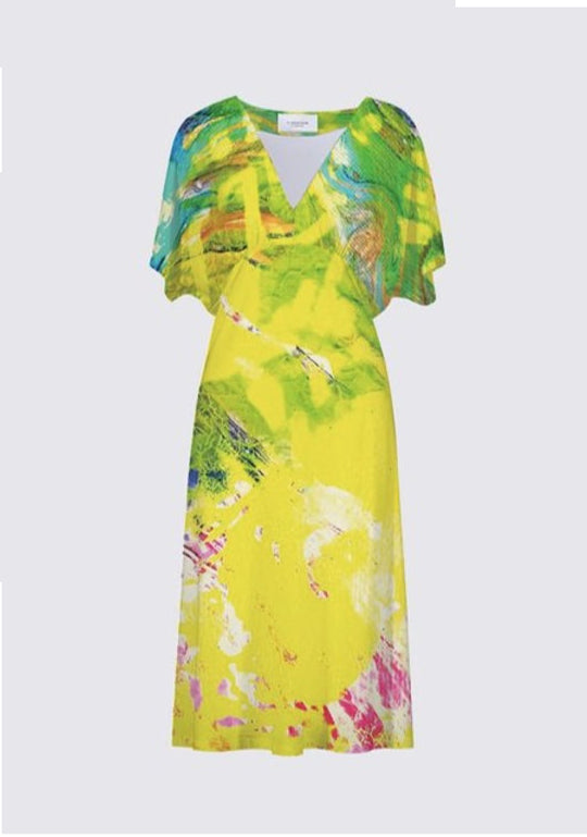 Sun Palm Butterfly Dress