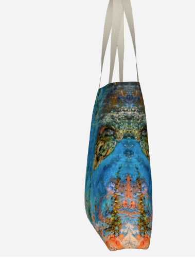 Diving Turtle Totebag