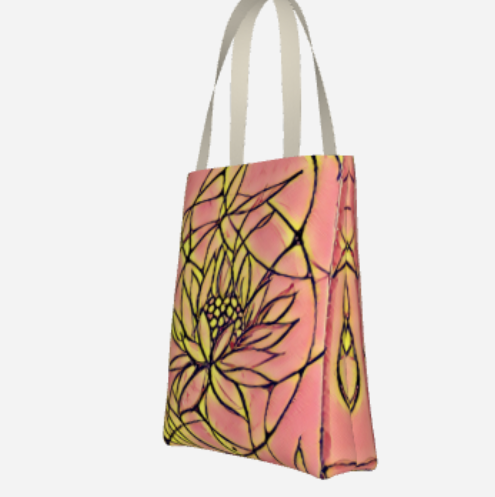 Pink Lotus Totebag