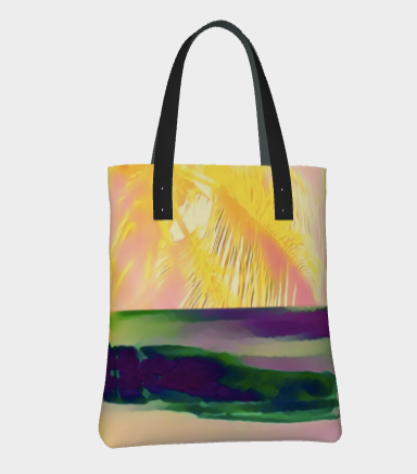 PalmIsland Lined Totebag