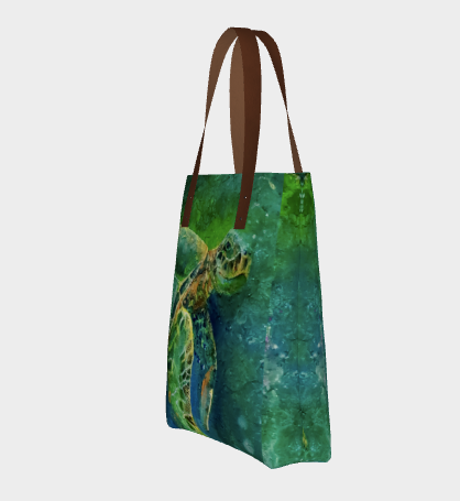 SeaTurtle Lined Totebag