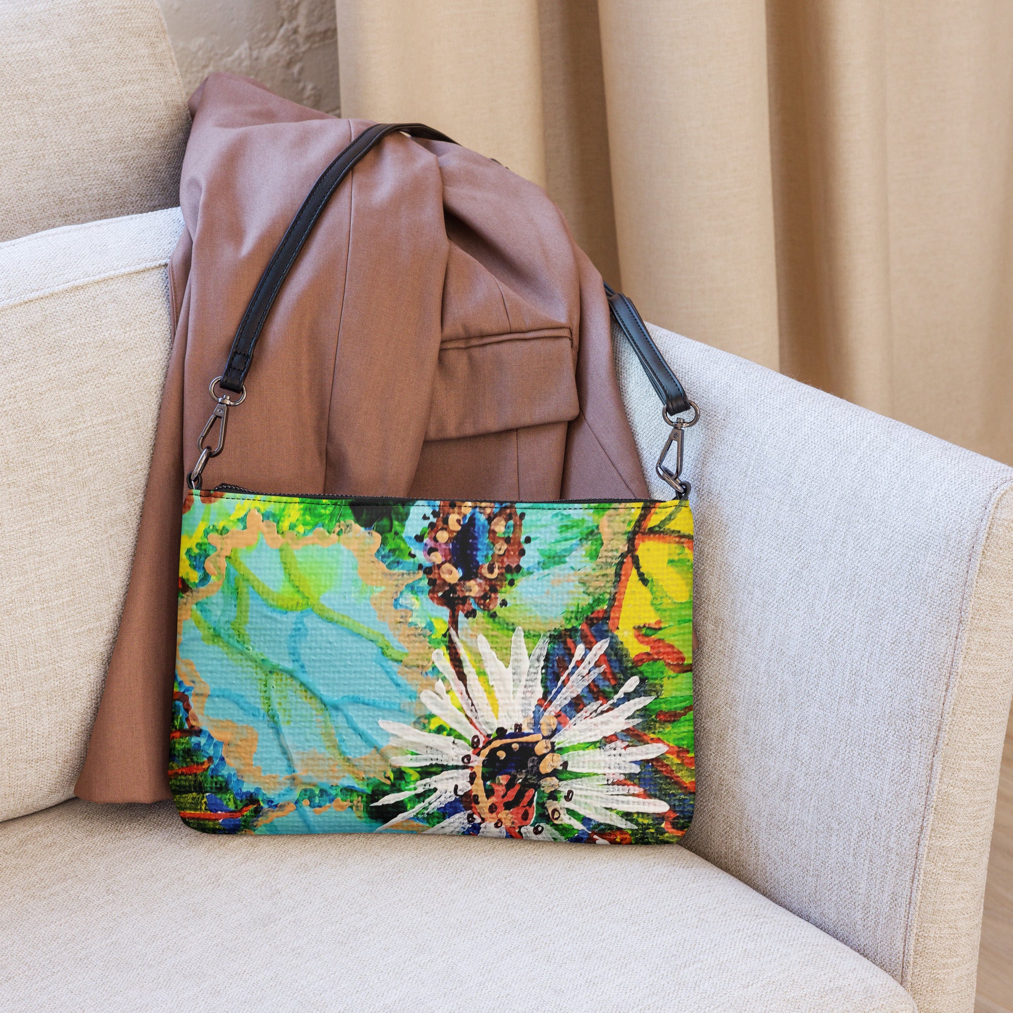 Pinstripe Poppy Crossbody Bag – ELLE Summers Studio