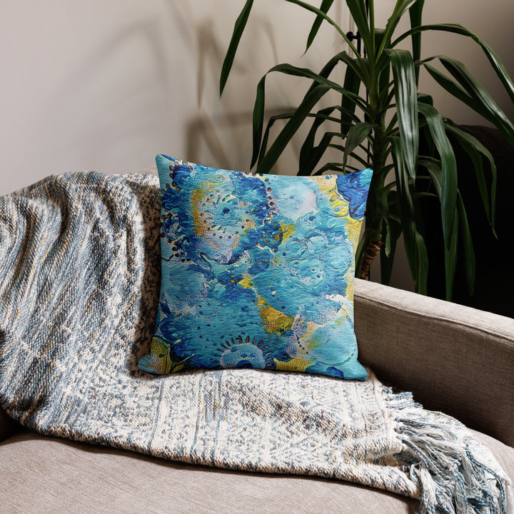 Sky Flowers Pillow