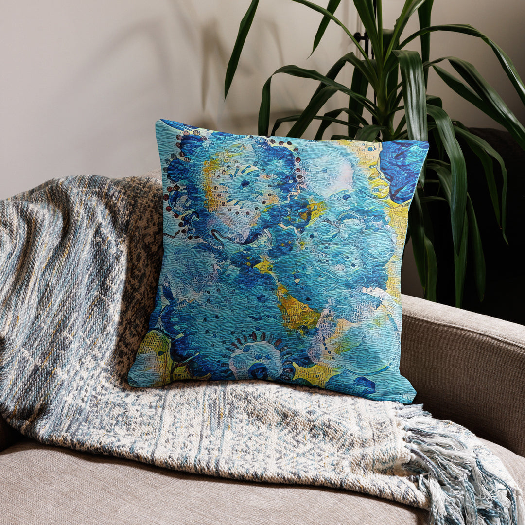 Sky Flowers Pillow