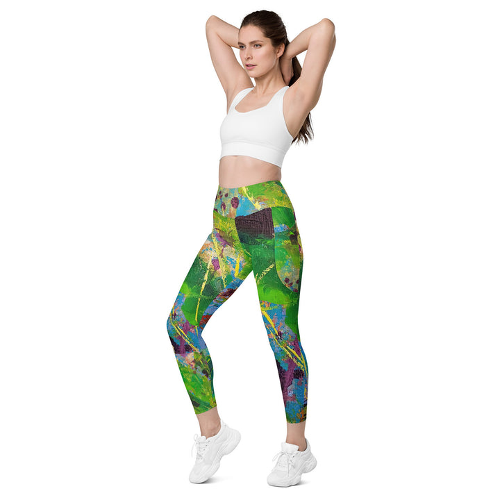 Banana Palm Leggings with pockets