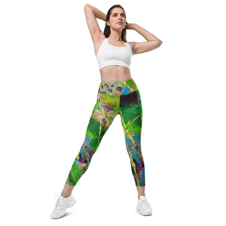 Banana Palm Leggings with pockets