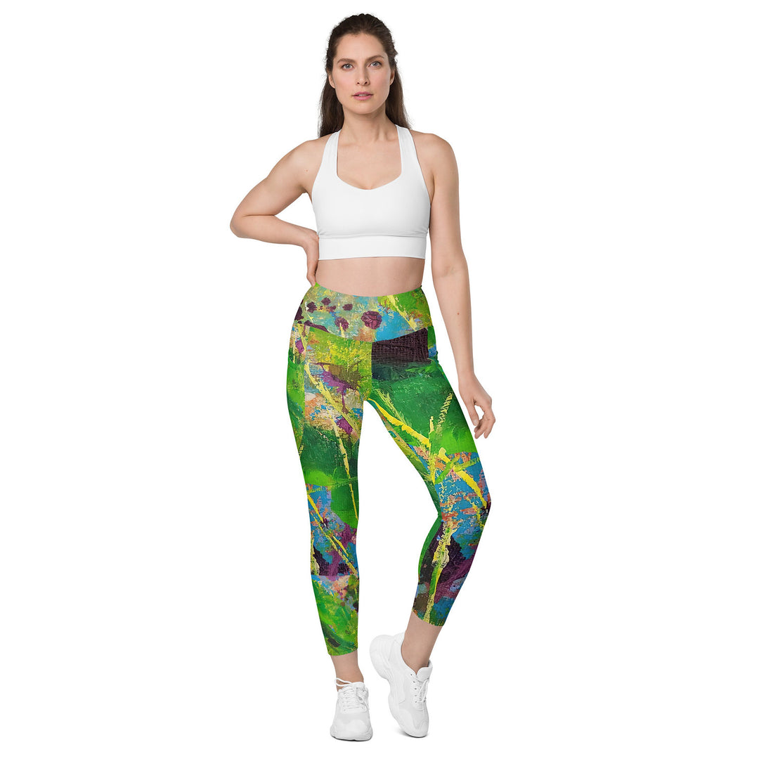 Banana Palm Leggings with pockets