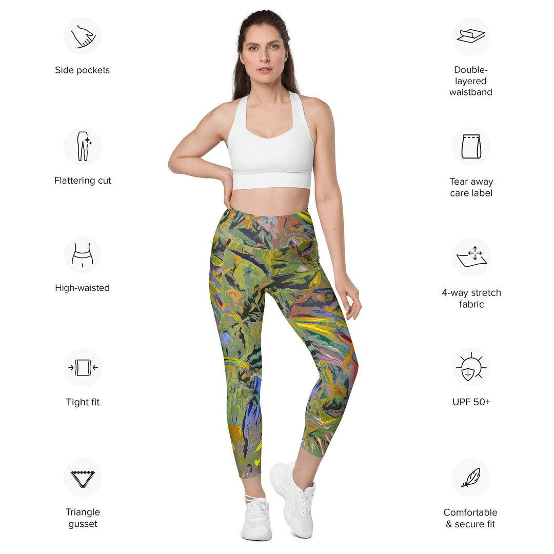 Sea grass Leggings with pockets