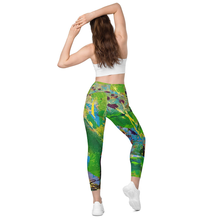 Banana Palm Leggings with pockets