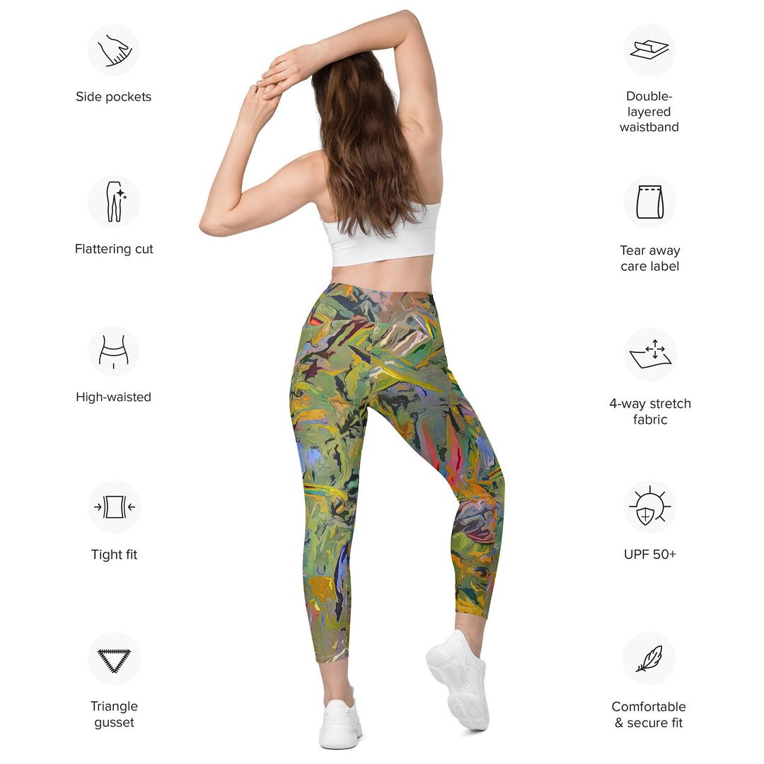 Sea grass Leggings with pockets